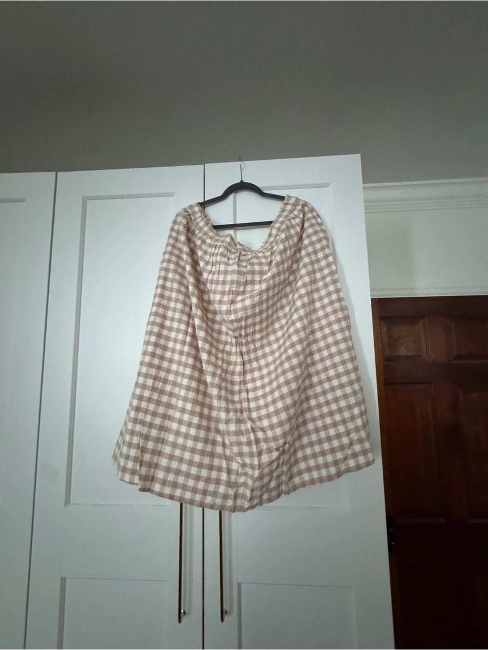 Little Cottonwood gingham skirt